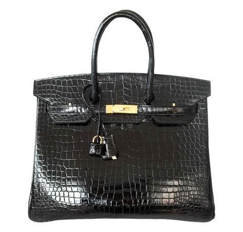 hermes 35cm black crocodile birkin bag with diamonds|crocodile birkin from the everglades.